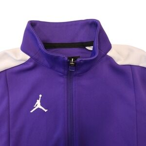 Nike Air Jordan Team Purple Full Zip Warm Up Jacket Mens Medium
